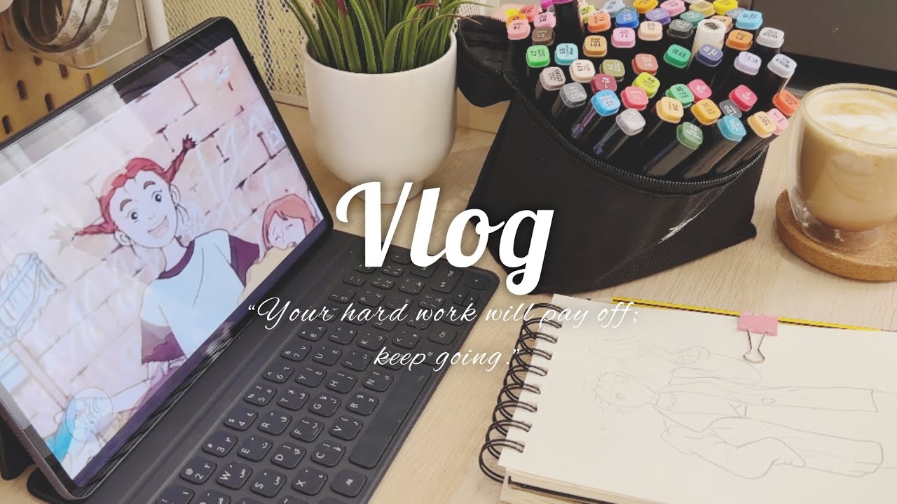 فلوق كله قهوة☕️ذكريات الطفولة💕رسم 🎀طريقة v60🌿