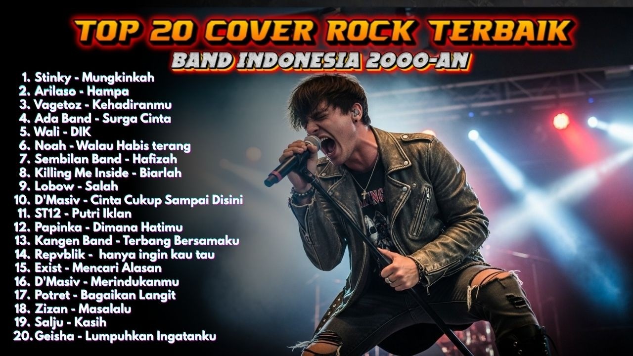 PLAYLIST ROCK INDONESIA 2000-an TERBAIK | Lagu Nostalgia Pembangkit Semangat Kerja