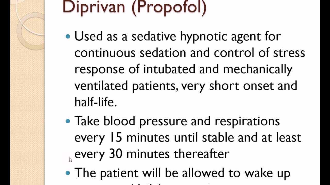 Narration of ICU Medications