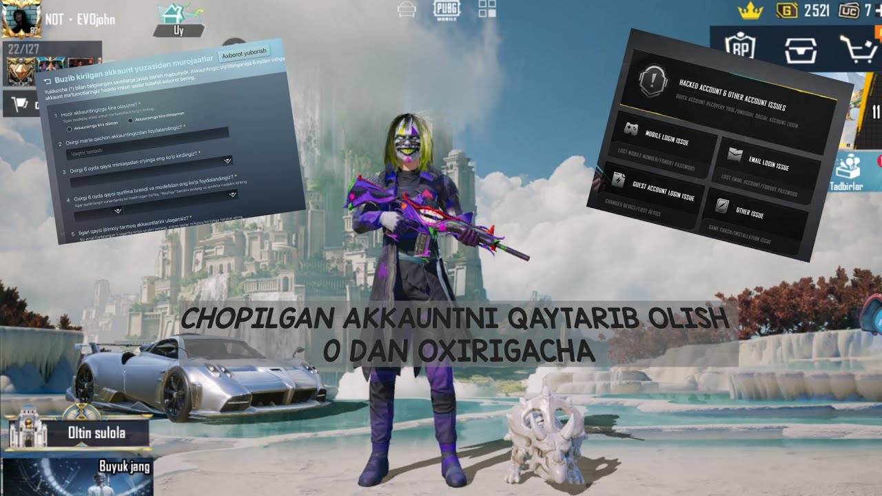 RES QILISH | CHOPILGAN PUBG AKKAUNTNI  QAYTARIB OLISH  YOKI PRIVYASKA TOZALASH #pubgmobile #pubg
