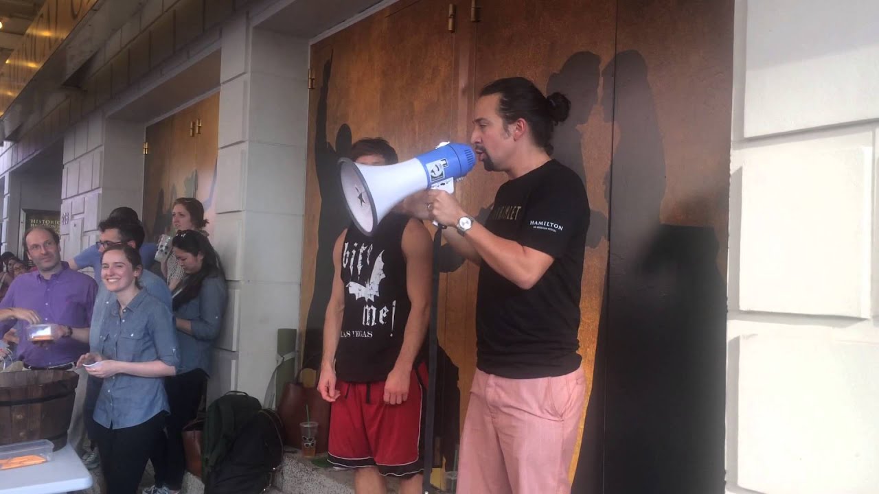 HAMILTON Ham4Ham 7/27/15 with Lin-Manuel Miranda & Thayne Jasperson