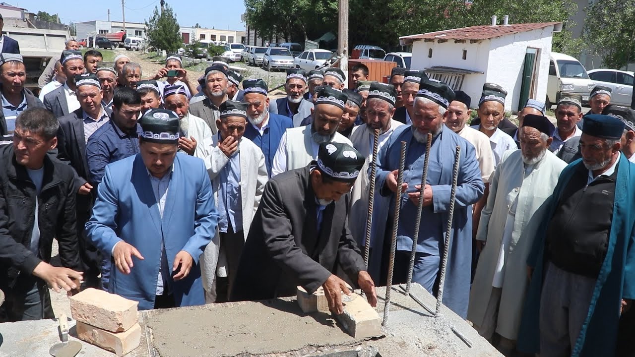 Mingchinor Jome Masjidiga birinchi g'isht qo'yildi 15.05.2022