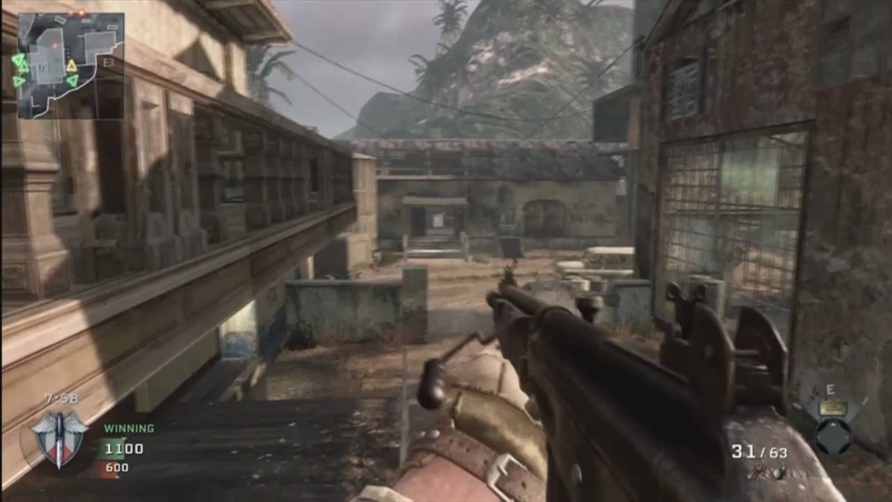 Black Ops - Team Deathmatch 2 (Galil on Crisis) Attack Dogs + Chopper Gunner!