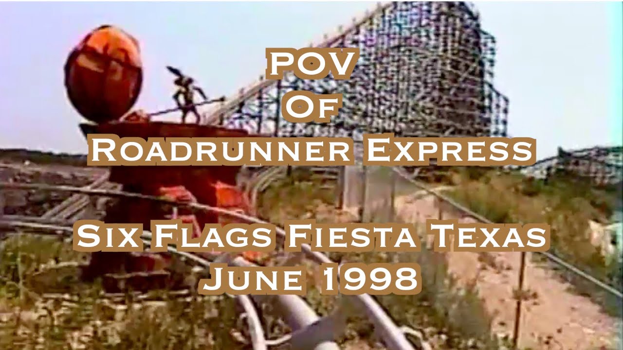 POV of Roadrunner Express - Six Flags Fiesta Texas - June 1998