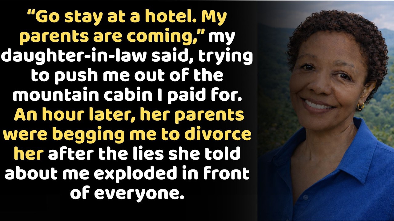 “Go stay at a hotel, my parents are visiting,” my DIL told me. An hour, they begged for a divorce
