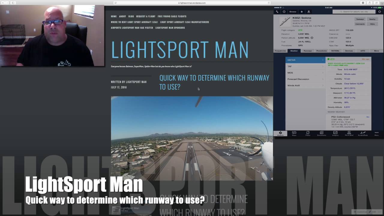 LightSport Man - QUICK WAY TO DETERMINE WHICH RUNWAY TO USE