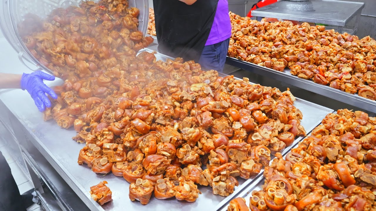 1000 Servings！Delicious Braised Pork Knuckle, Seafood Thick Soup/辦桌手路菜 ！富貴元蹄/羅漢門魚翅羹/富貴元蹄/內門總舖師阿隆師