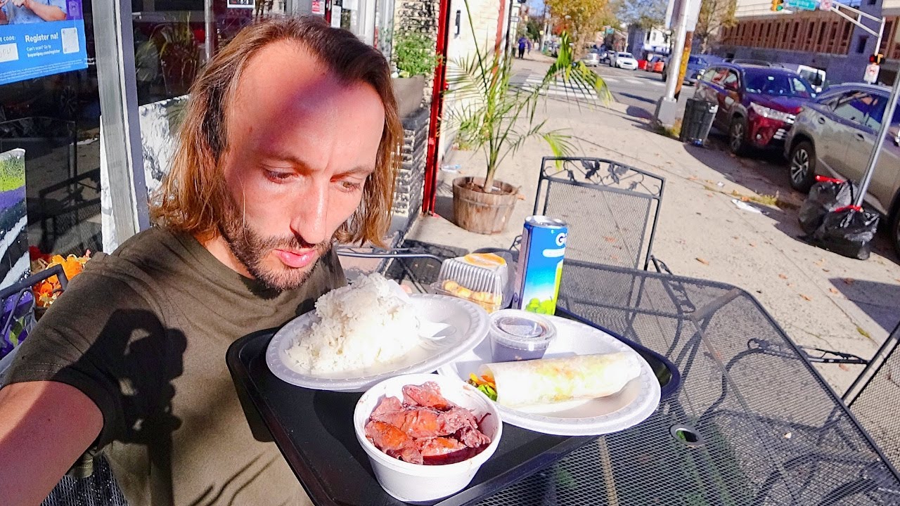 Adobong Pusit, Lumpiang Sariwa, Kalderetang Kambing & Egg Pie 🇵🇭 | Trying Filipino Food New Jersey