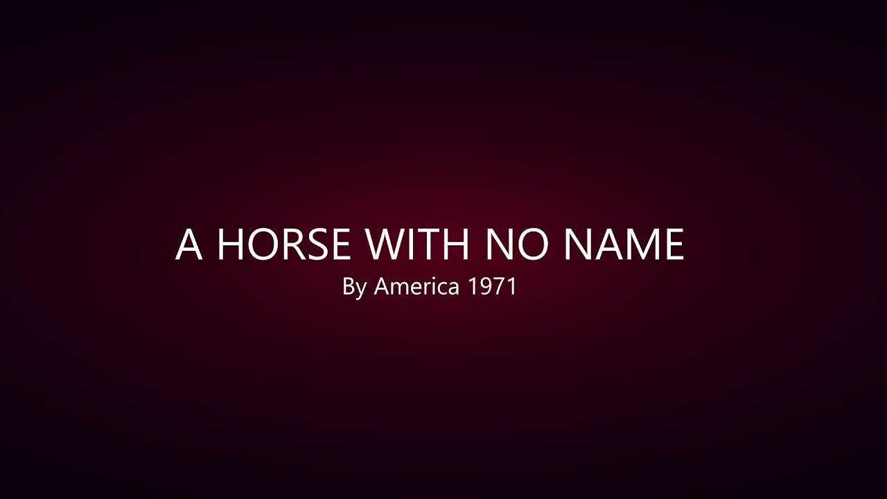 A Horse With No Name - 1971 - By America - Covered By Geoff Dean