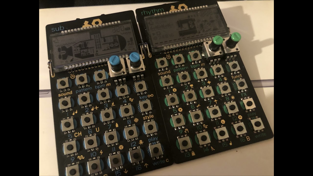 🤖🎵PO12 Rhythm + PO-14 Sub Pocket Operator. Full track
