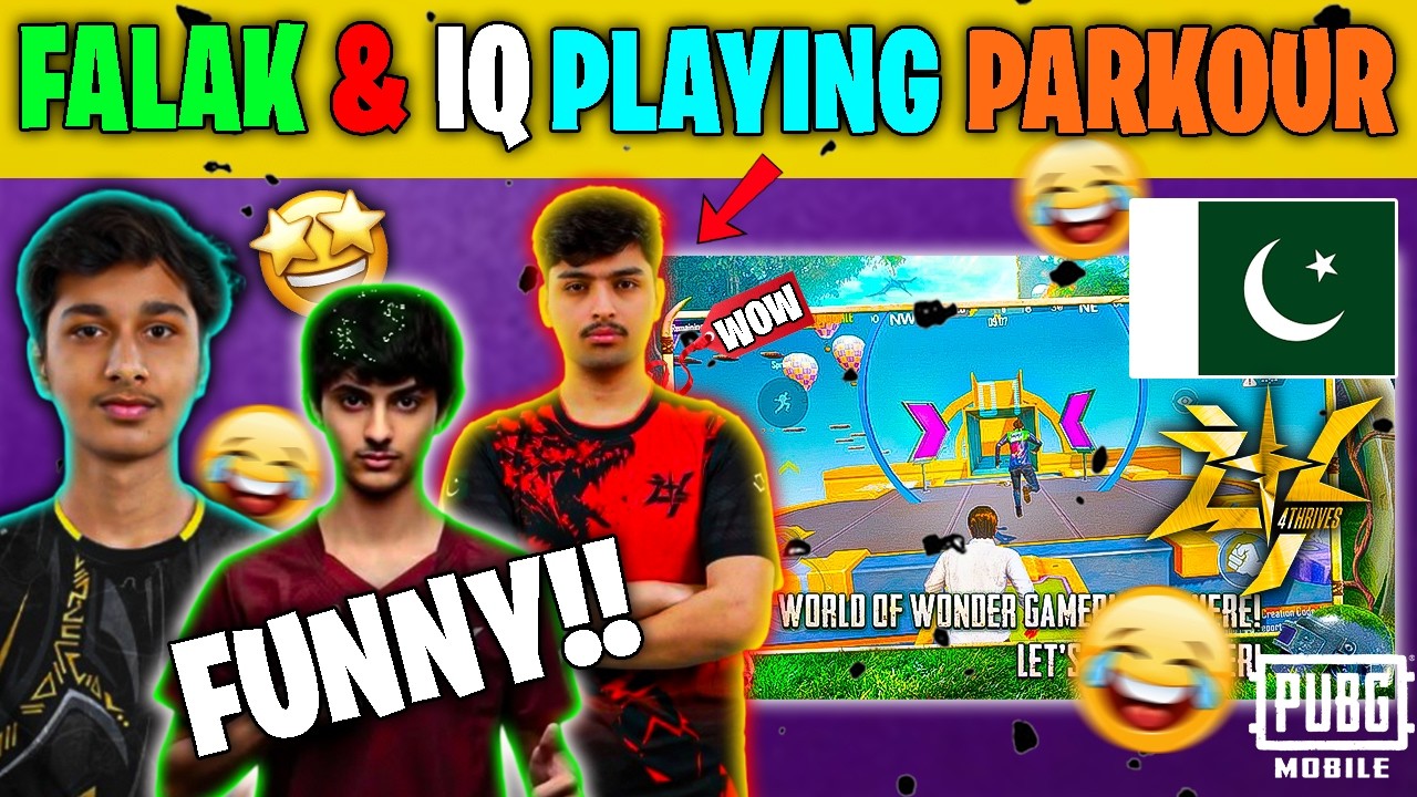[EP1]  FALAK & IQ HUZAIFA PLAYING WOW PARKOUR 😂 | FUNNY TALKING WOW MAP 🤩 | ESPORTS PLAYERS 2026 🔥