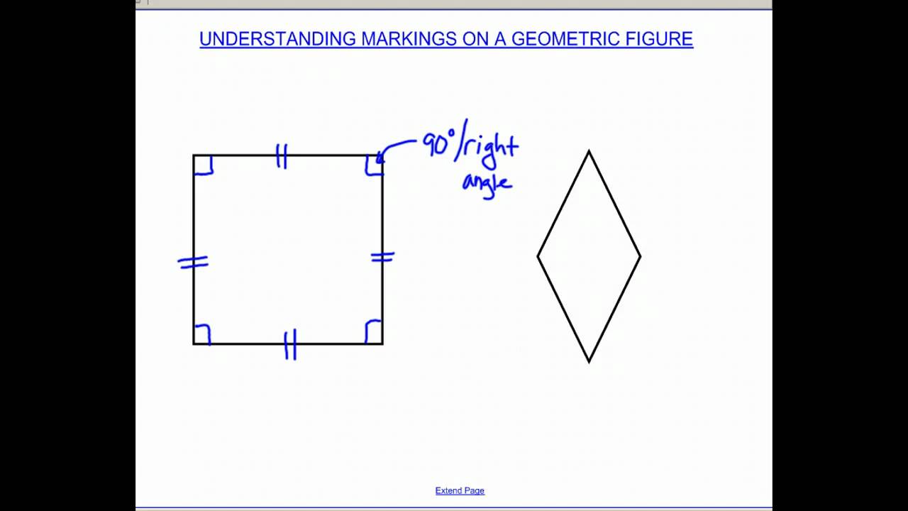 Understanding Markings on a Geometric Figure