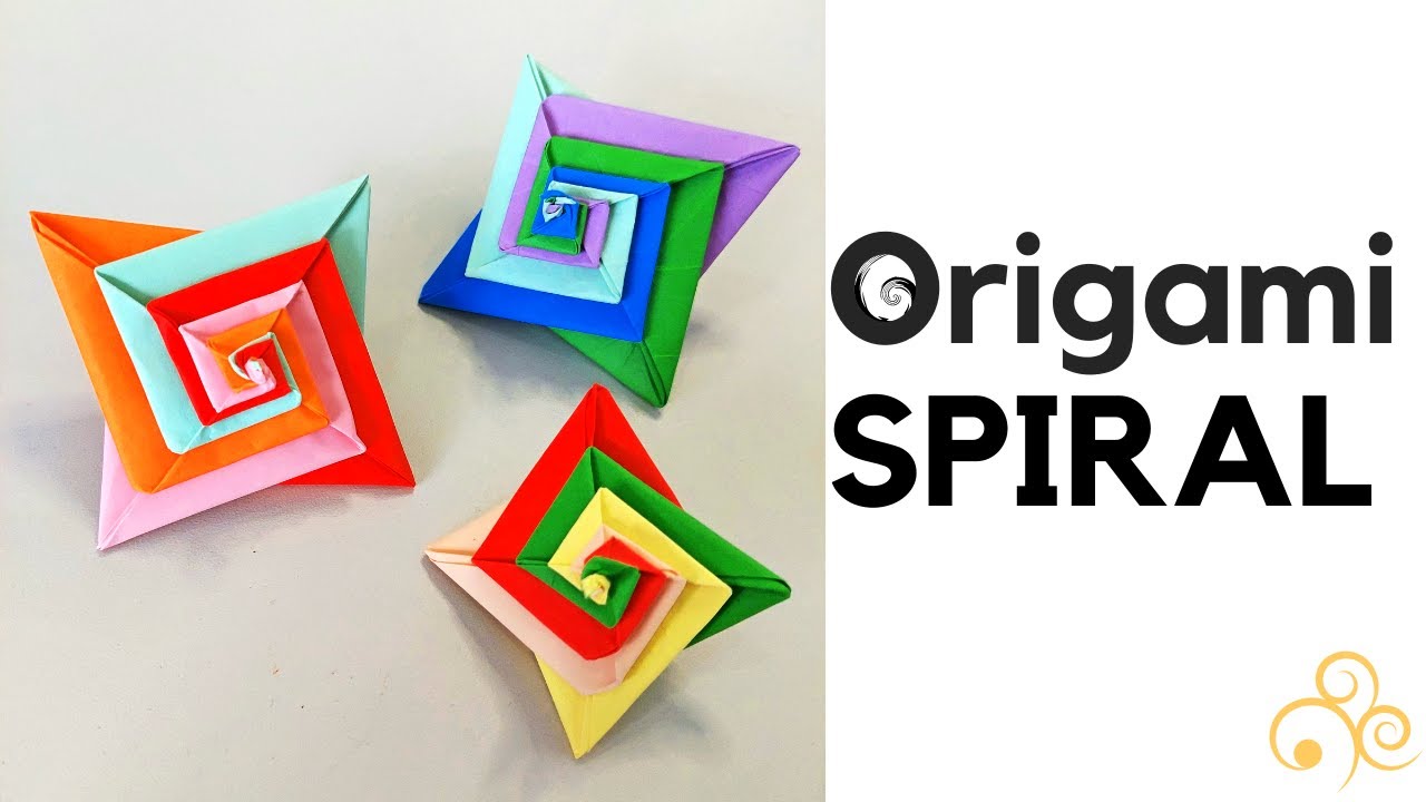 How to Make Origami Spiral Step by Step