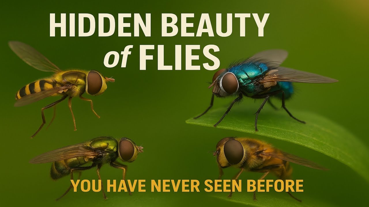 Hidden Beauty of Flies | 6 Amazing Species You’ve Never Seen Before.