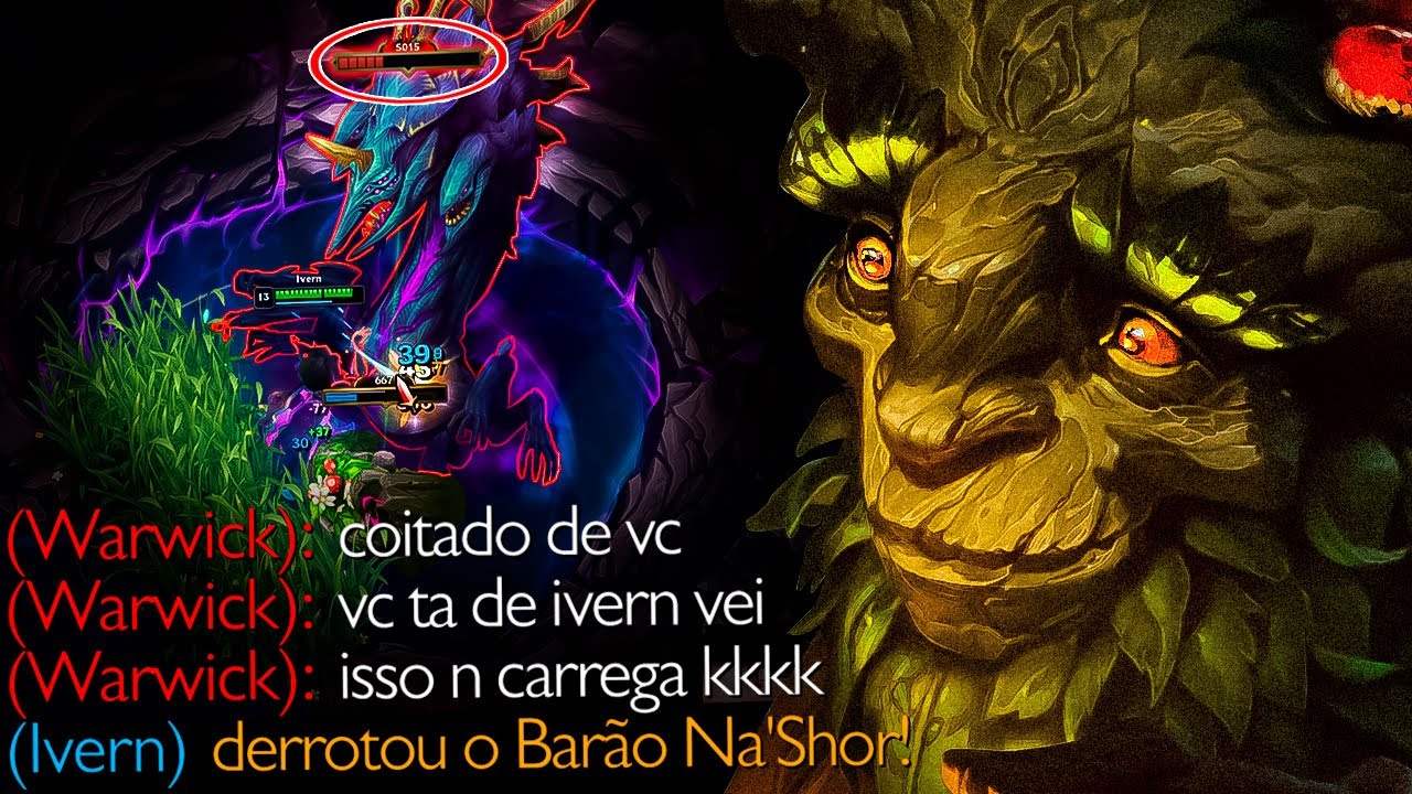É SÉRIO ISSO? TOP DANO E BARÃO SOLO DE IVERN COM ESSA BUILD KKKKKKKKK