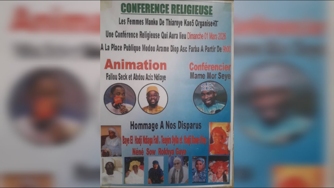 🔴direct conférence Les femmes manko de thiaroye kao 2 animé Aziz Ndiaye fallou seck Mame mor seye