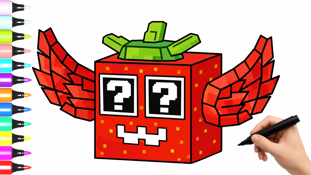 Como Dibujar a OG Lucky Block! Steal a Brainrot ROBLOX