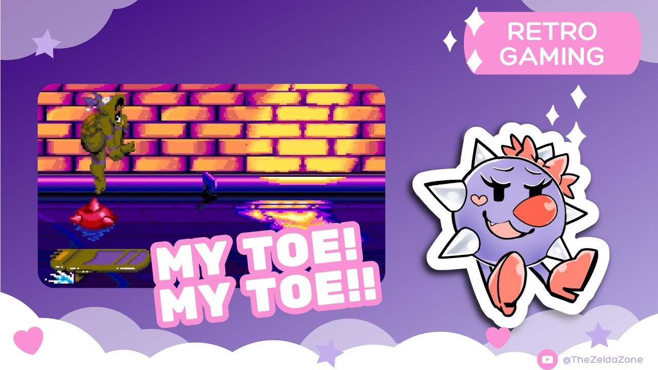 Retro Gaming 🎀 Zelda Plays TMNT Turtles In Time
