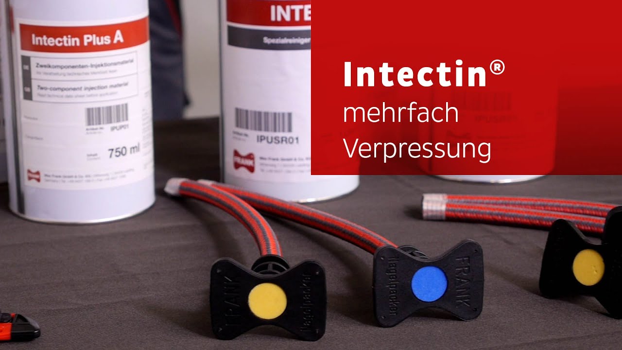 Mehrfache Verpressung von Betonfugen mit Intec® Premium Injektionsschlauch