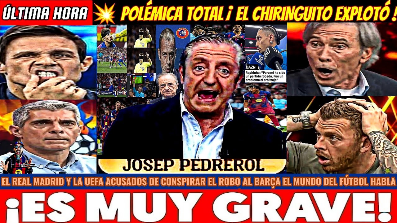 🚨&iexcl;ORQUESTADO! EL CHIRINGUITO DESTAPA CONSPIRACI&Oacute;N REAL MADRID CON UEFA PARA ROBAR AL BARCELONA HOY