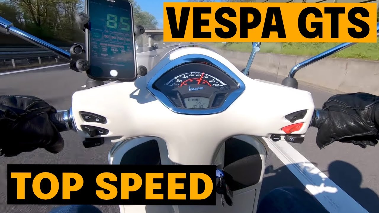 Vespa GTS 300 hpe Top Speed | GPS vs. Speedometer