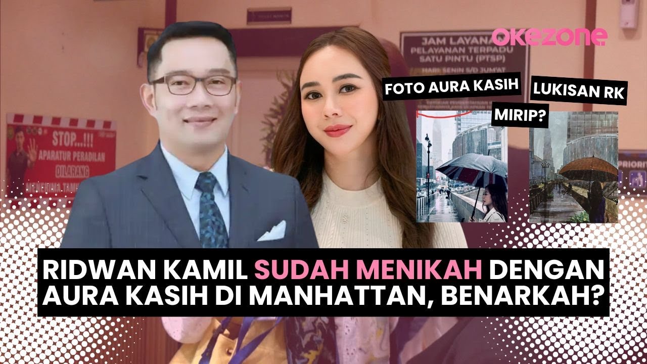 Ridwan Kamil Sudah Menikah dengan Aura Kasih di Manhattan, Benarkah?