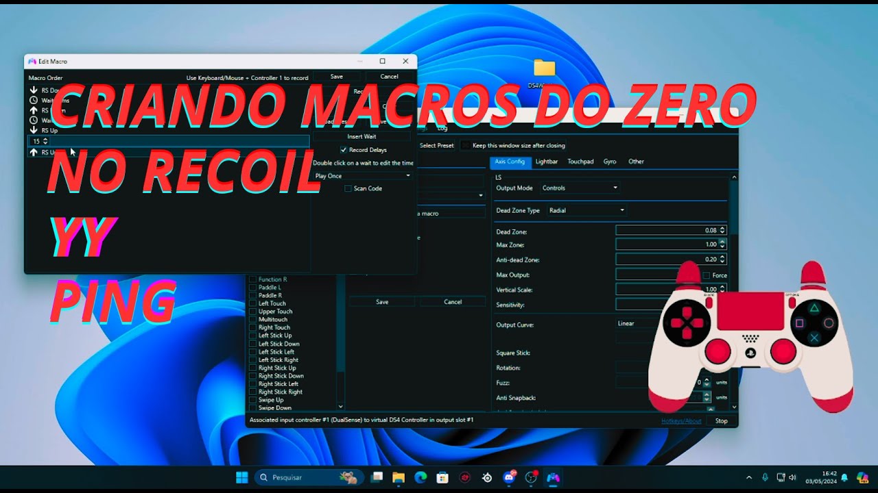 COMO CRIAR A MACRO DE NO RECOIL PASSO A PASSO YY PING  DO ZERO