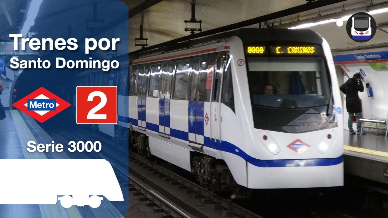 Trenes por la estación de Santo Domingo | Metro de Madrid