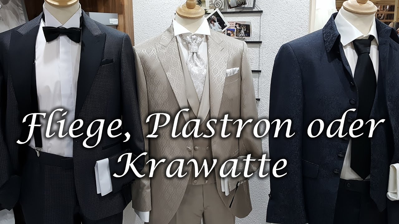Fliege, Plastron oder Krawatte