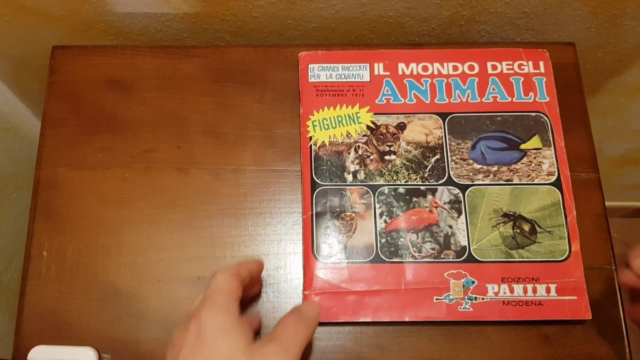 Album figurine il mondo degli animali 1970 Panini