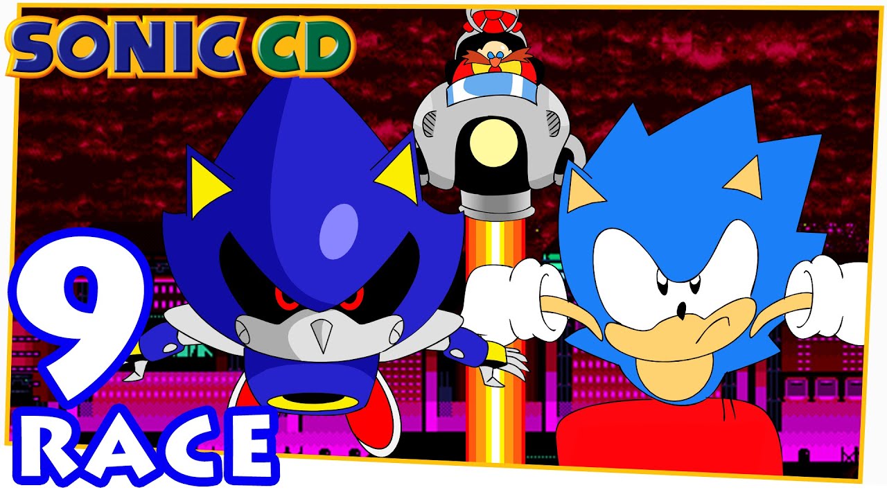 SONIC CD 9 RACE Sonic vs Metal Sonic Boss