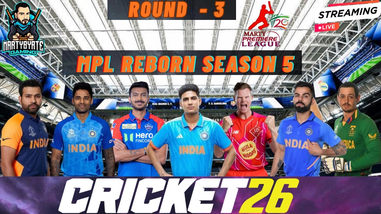 🔴CRICKET 26 MPL REBORN SEASON-5 ROUND-3 MATCHES LIVE STREAM ✌🔥🔥🏏🏏😱😱