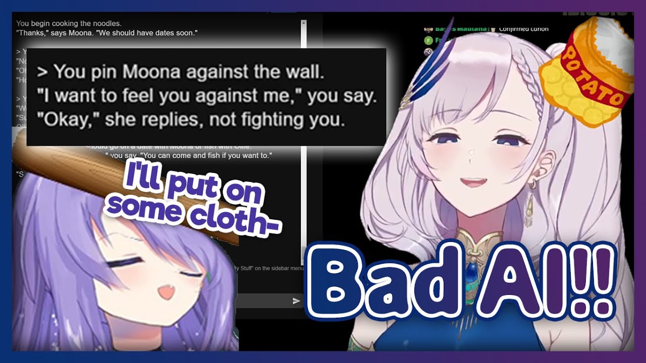 Reine accidentally makes a YA BE scenario with her and Moona【EN sub】