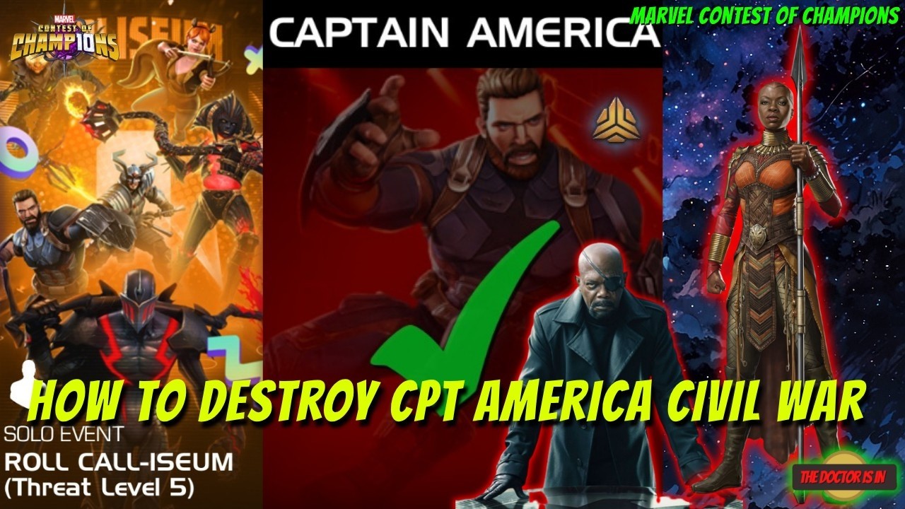 How To Beat Captain America Civil War in the MCOC Roll Coliseum Event
