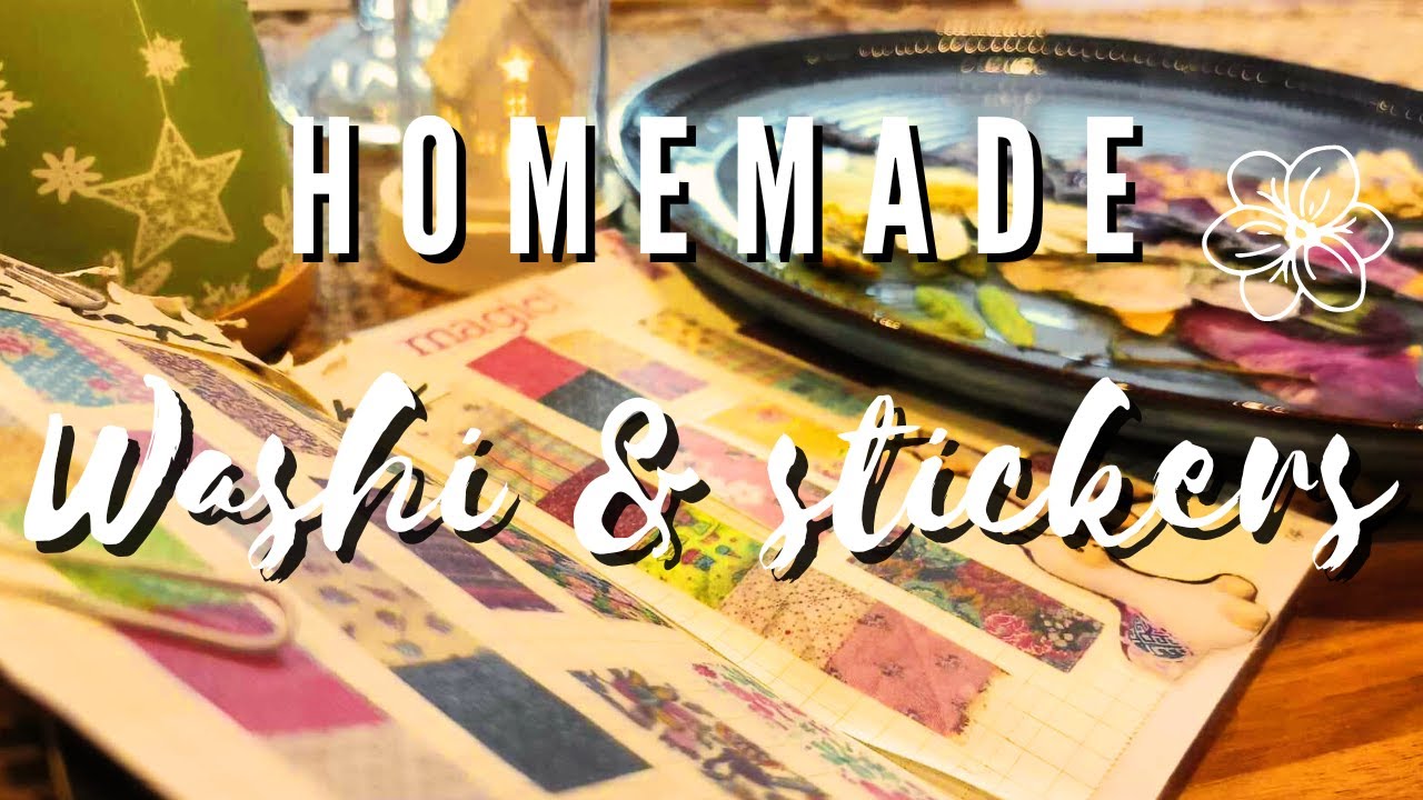 ✨ EP14 Junk Journal Handmade STICKERS / Washitape I How to make washitape & stickers