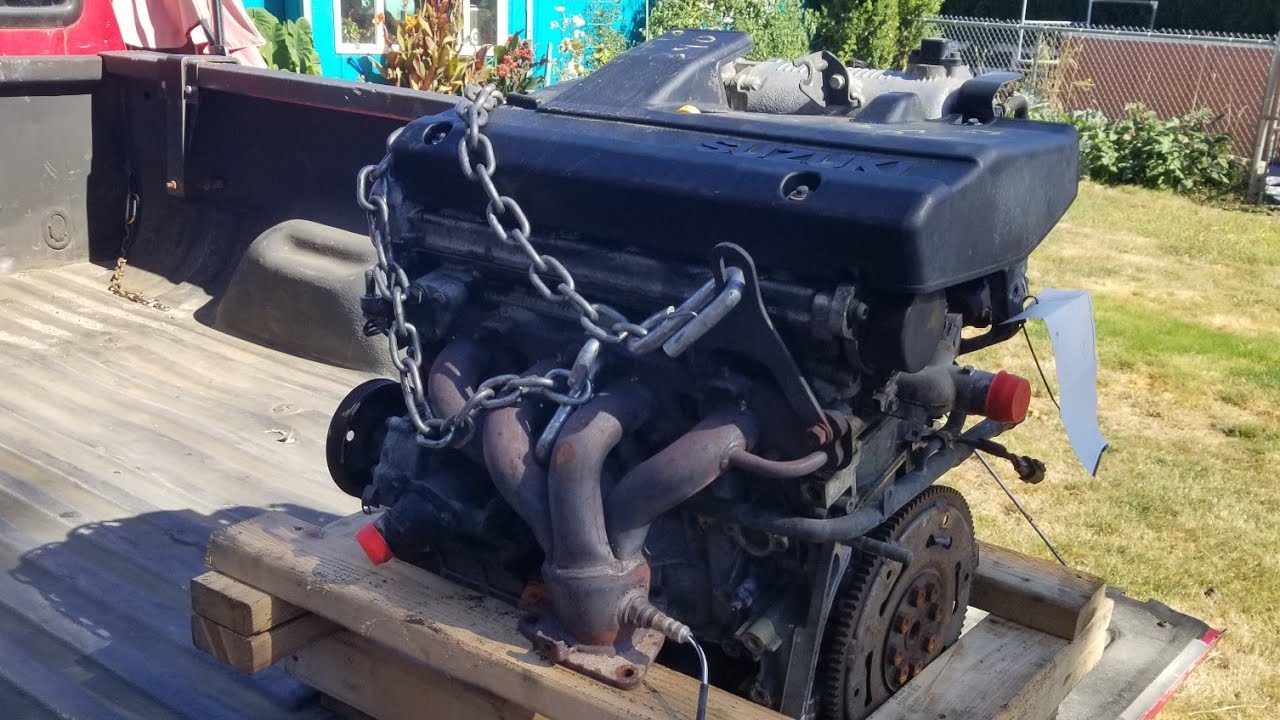 Замена Suzuki 2.0 на 2.3 на Overland Geo Tracker, часть 1