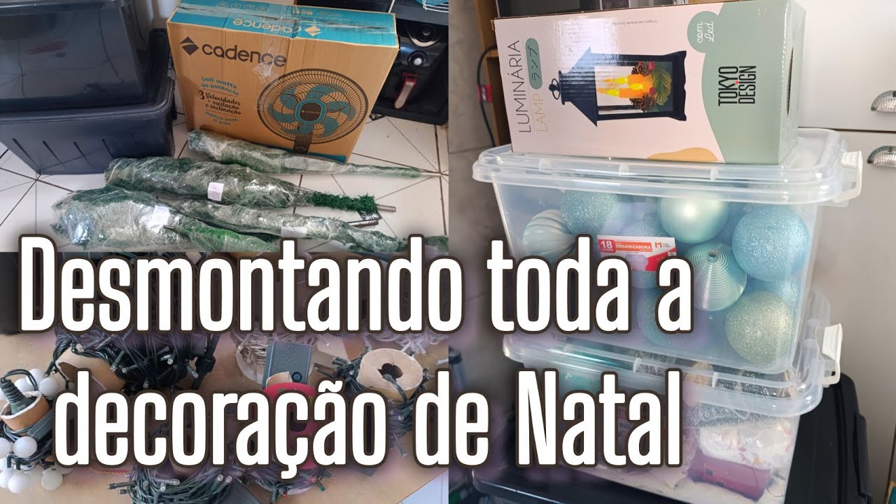 Desmontando toda a decoração de natal ! 