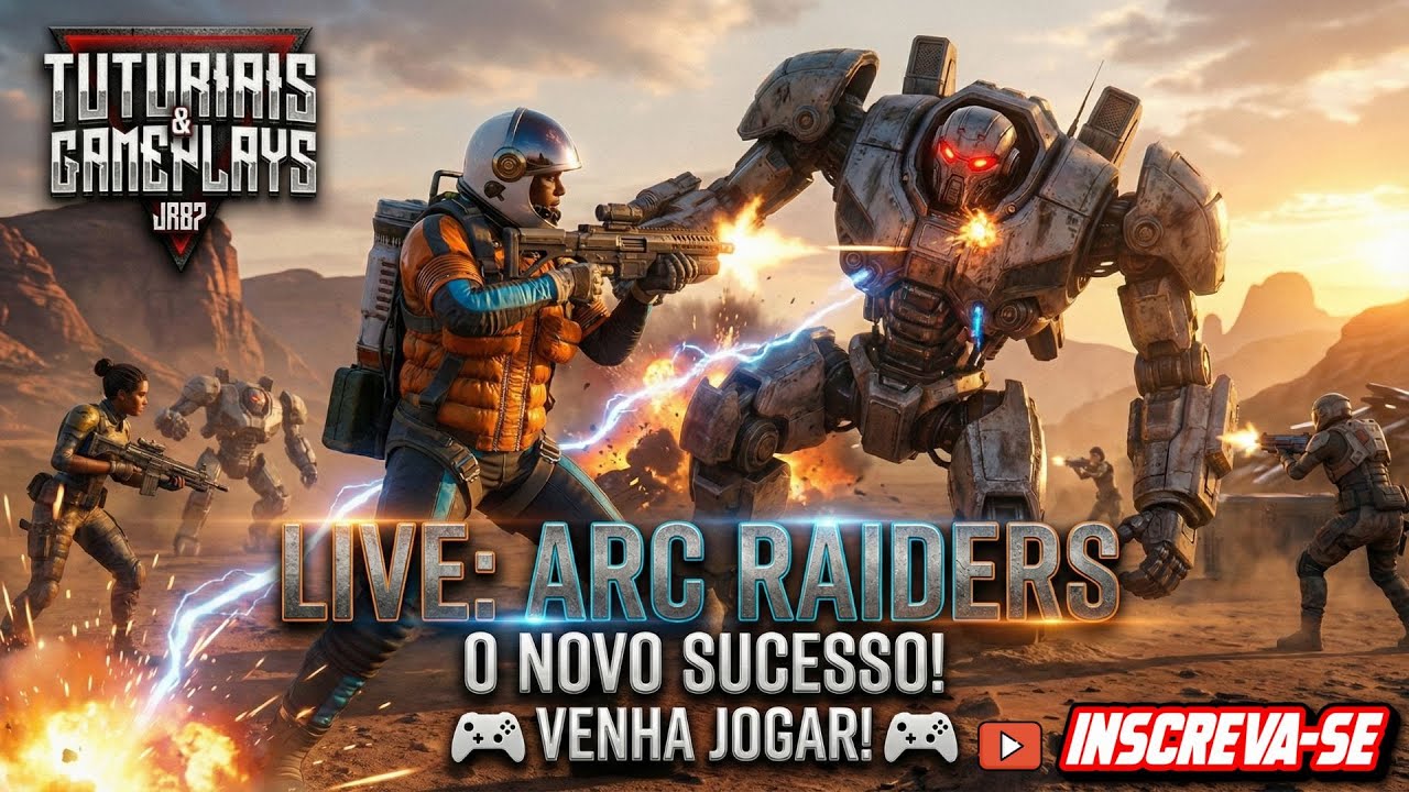 ARC RAIDERS GAMEPLAY: Sobrevivendo contra Robôs Gigantes! 💥 (Live PT-BR)