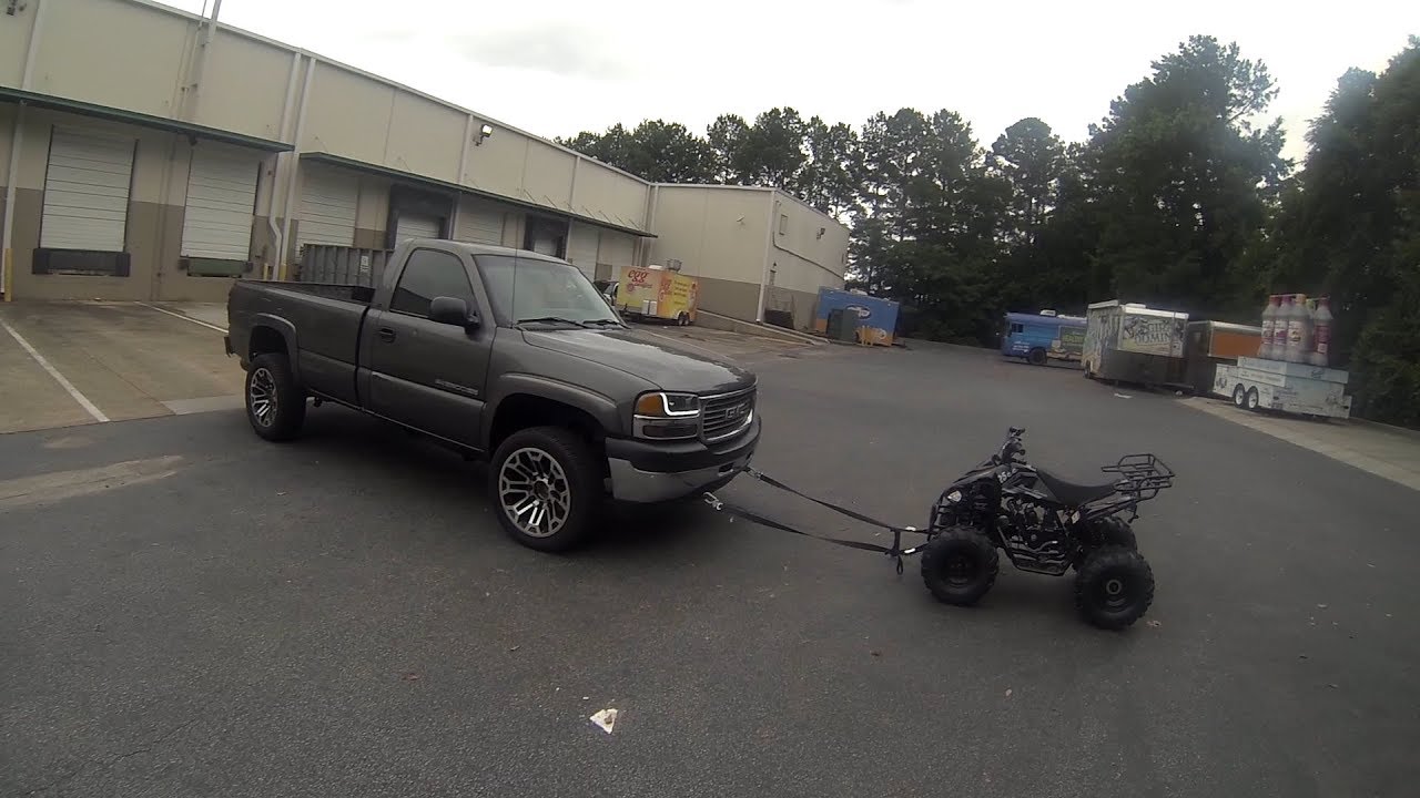 Can a 125cc ATV tow a 3/4 ton truck? Ep. 37