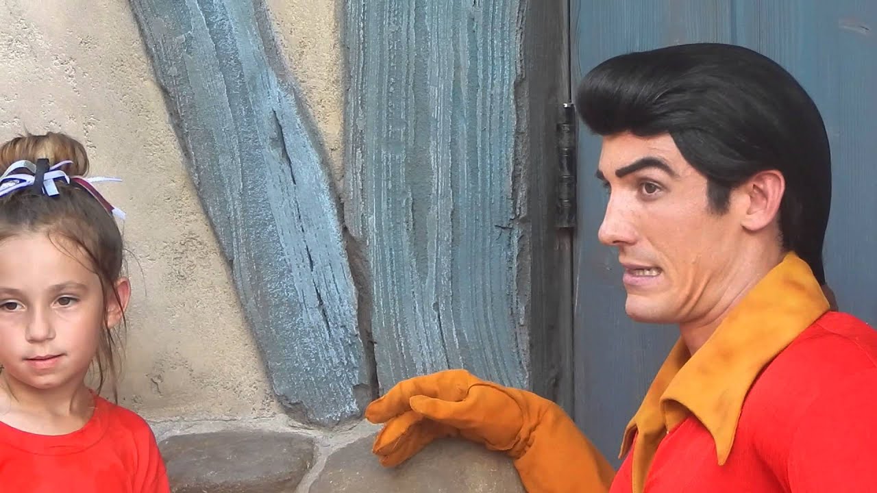 GASTON says 'Sir, its a meet & greet not a meet & grope!'  Disney World Magic Kingdom