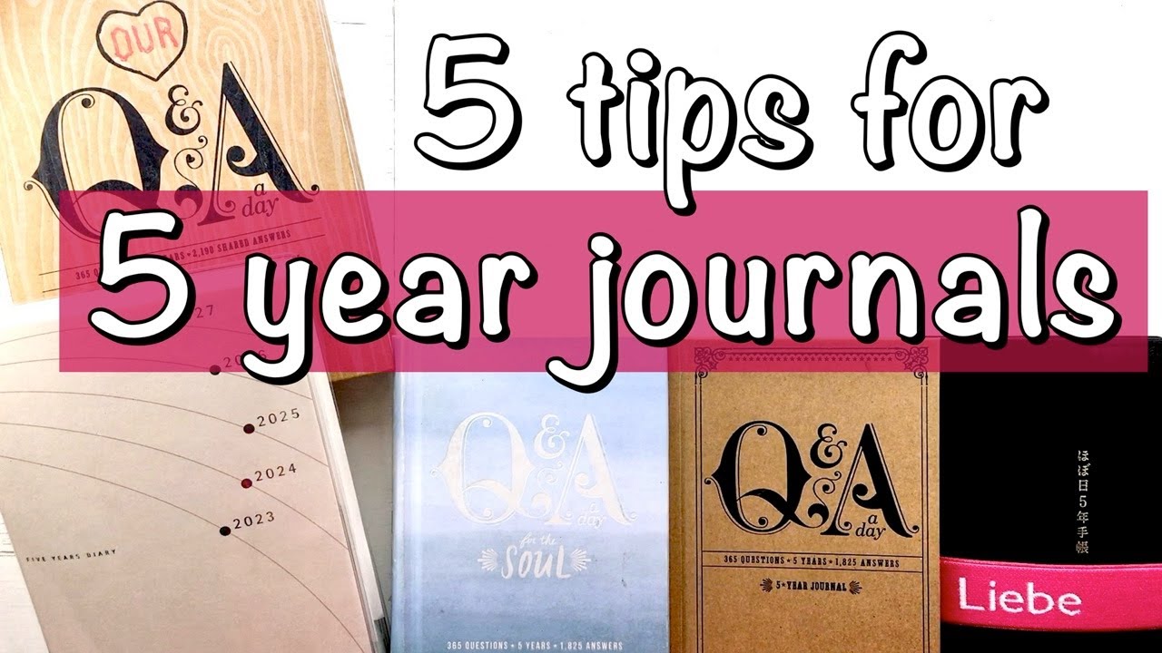 how to keep a 5 year journal