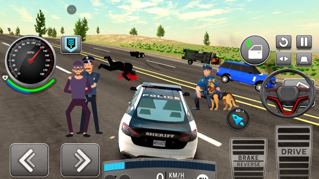 Police Car Driving Gameplay | Catch the Criminals | Fast Police Car Chase | Android Simulator Game