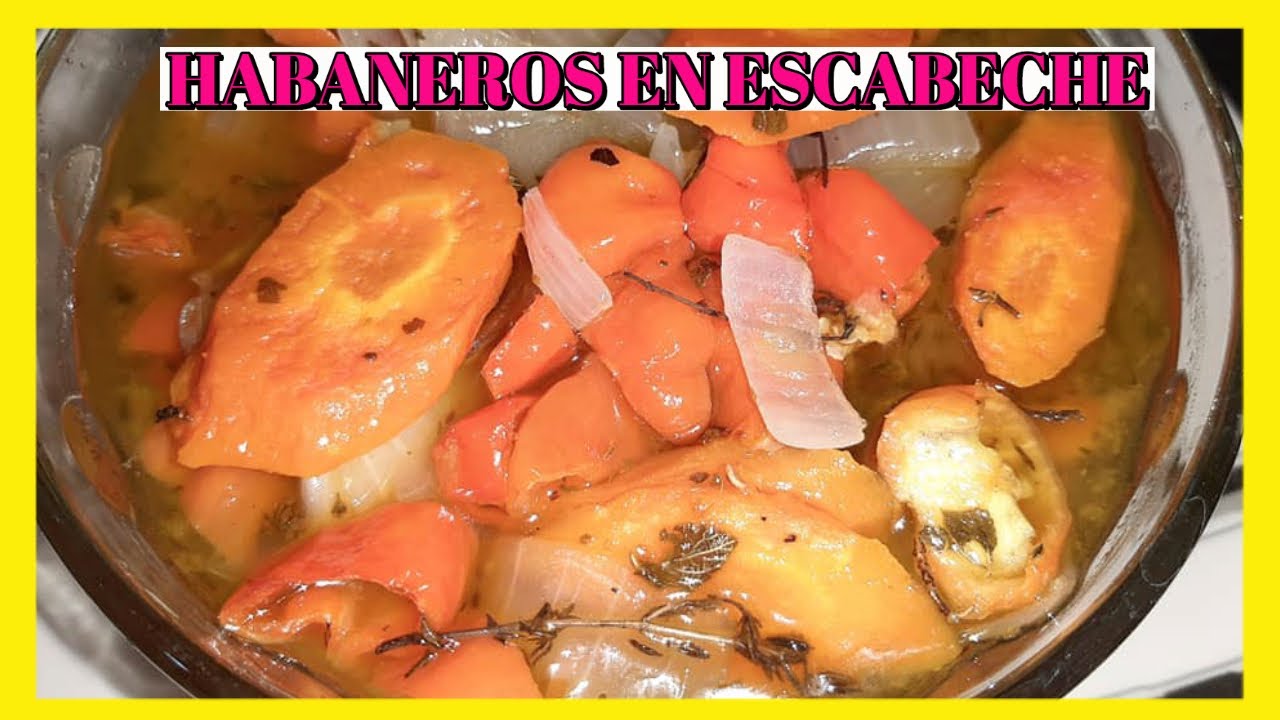CHILES HABANEROS EN ESCABECHE 🌶🌶🌶