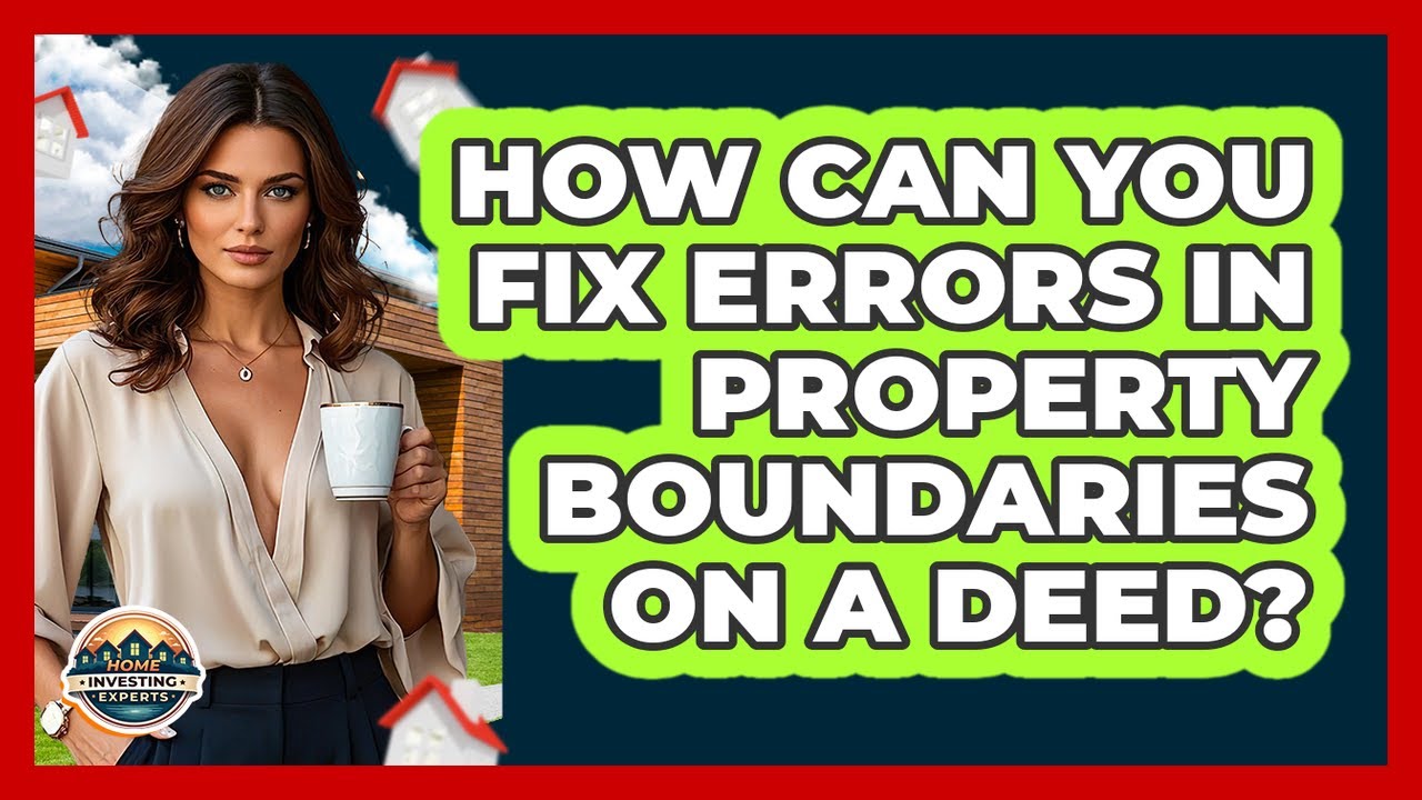 How Can You Fix Errors In Property Boundaries On A Deed? - Home Investing Experts