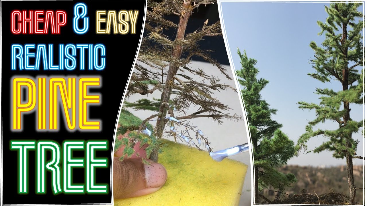 Cheap Model Pine Tree that Looks Awesome - Model Railroad How-to
