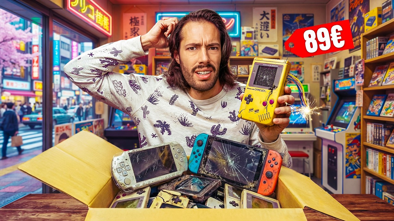 3 semaines pour acheter des consoles dans le PIRE état au Japon