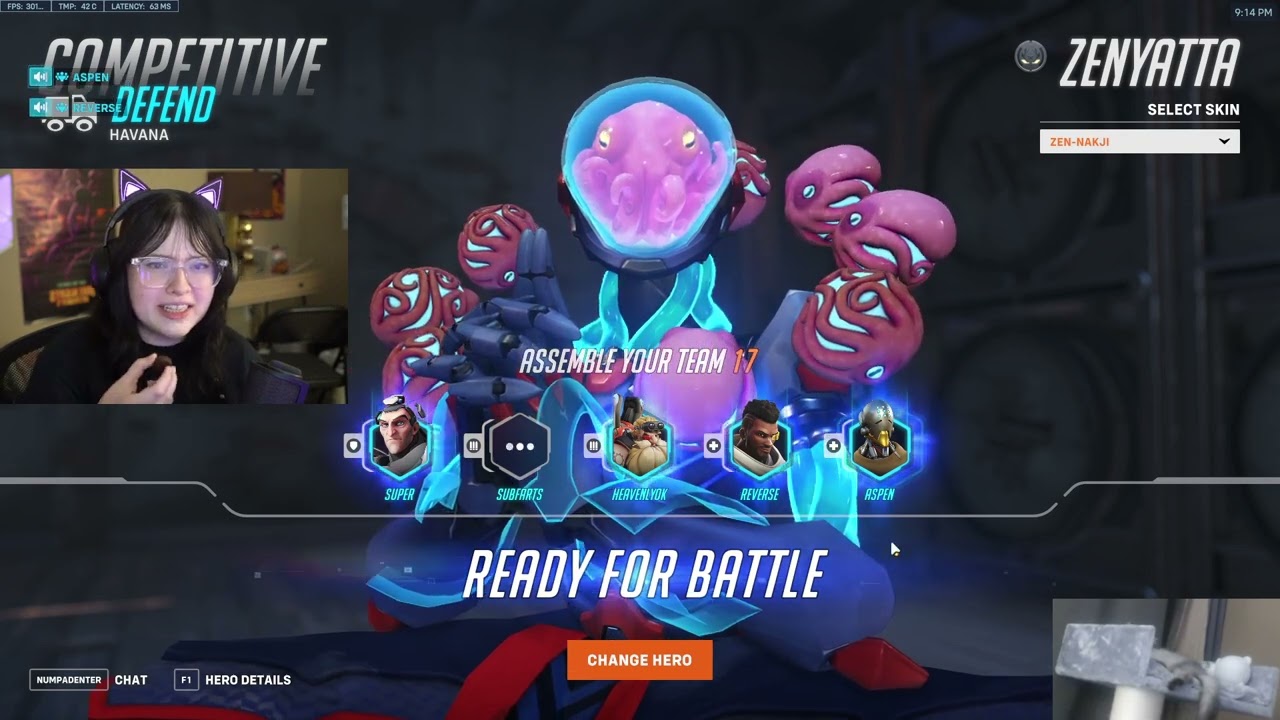Aspen Zenyatta Overwatch 2 Season 9 Top 500 Gameplay