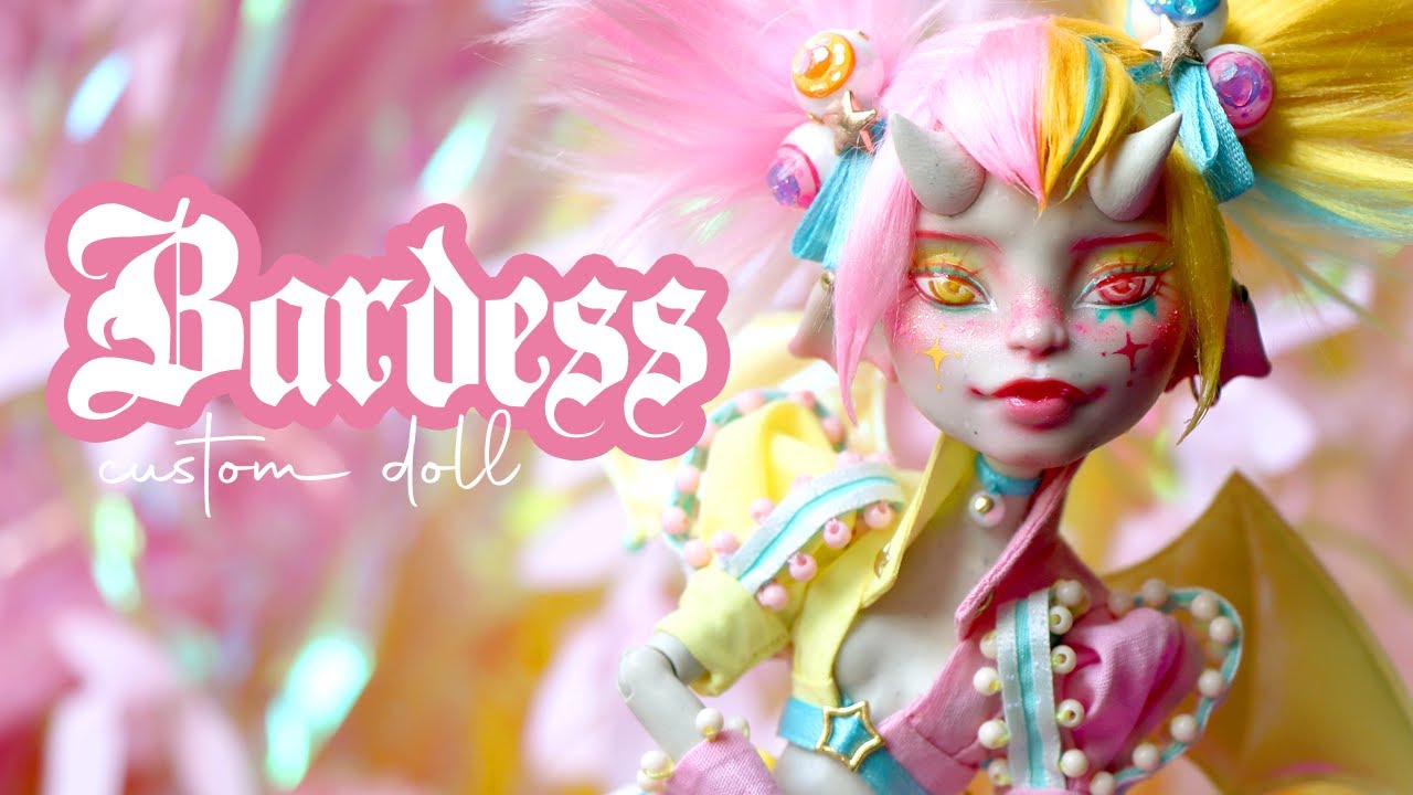 БАРДЕССА 🎭 | Перекраска куклы Рошель Гойл из Monster High | PIXIENATORY