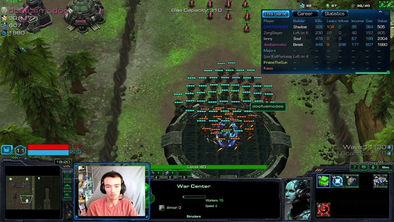 Squadron Tower Defense : Amazing Beast Build 2021 : Starcraft 2 Gameplay