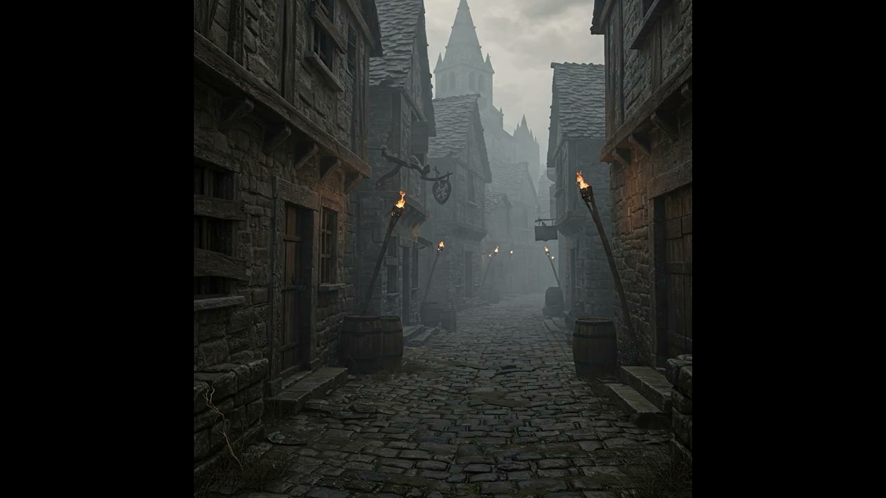 Mysterious Town I Fantasy Music I Study I Fantasy Atmosphere I Dark I Whispers I
